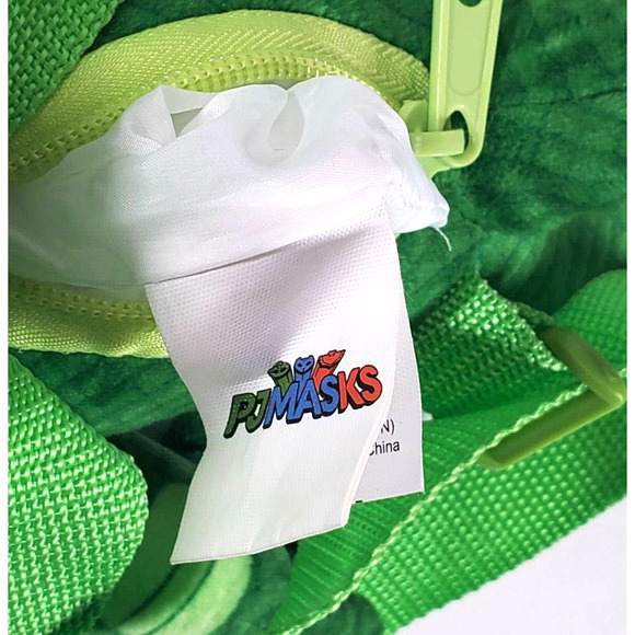pj masks 2018 plush gekko with back pack straps and zipper pocket 15" - Picture 8 of 8